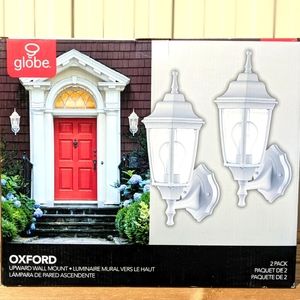 Globe Oxford 2 Pack outdoor lights
